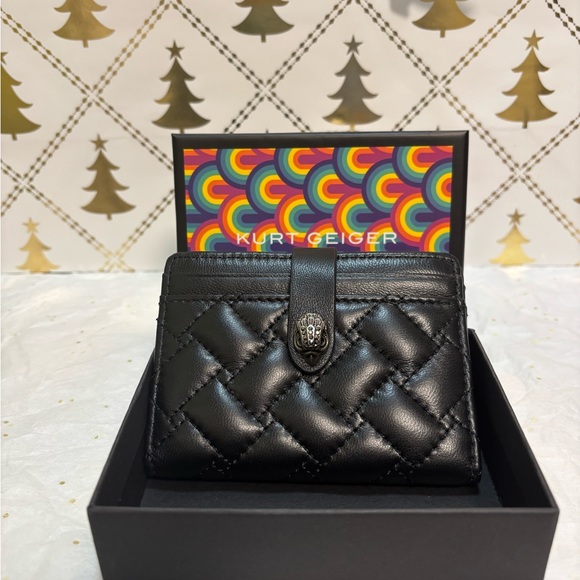 Kurt Geiger Handbags - Kurt Geiger Black Quilted Wallet NWT